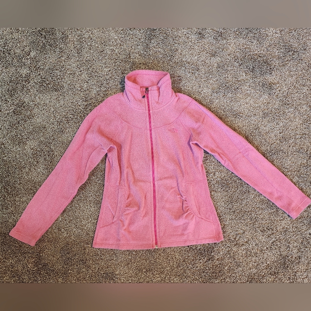The North Face Fleece Zip-Up Jacket – Pink –